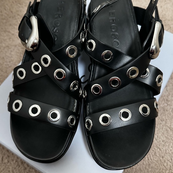 Aerosoles Cleveland Black Slingback Sandal in Size 8.5 - Picture 7 of 8